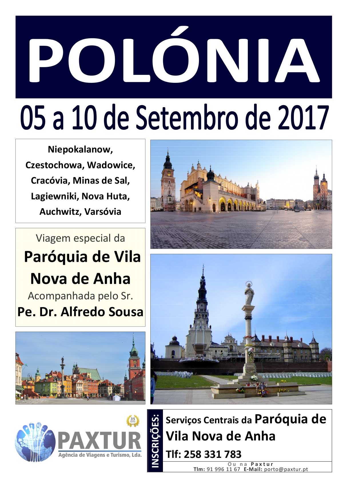 Viagem Especial à Polónia 5 a 10 de Setembro de 2017